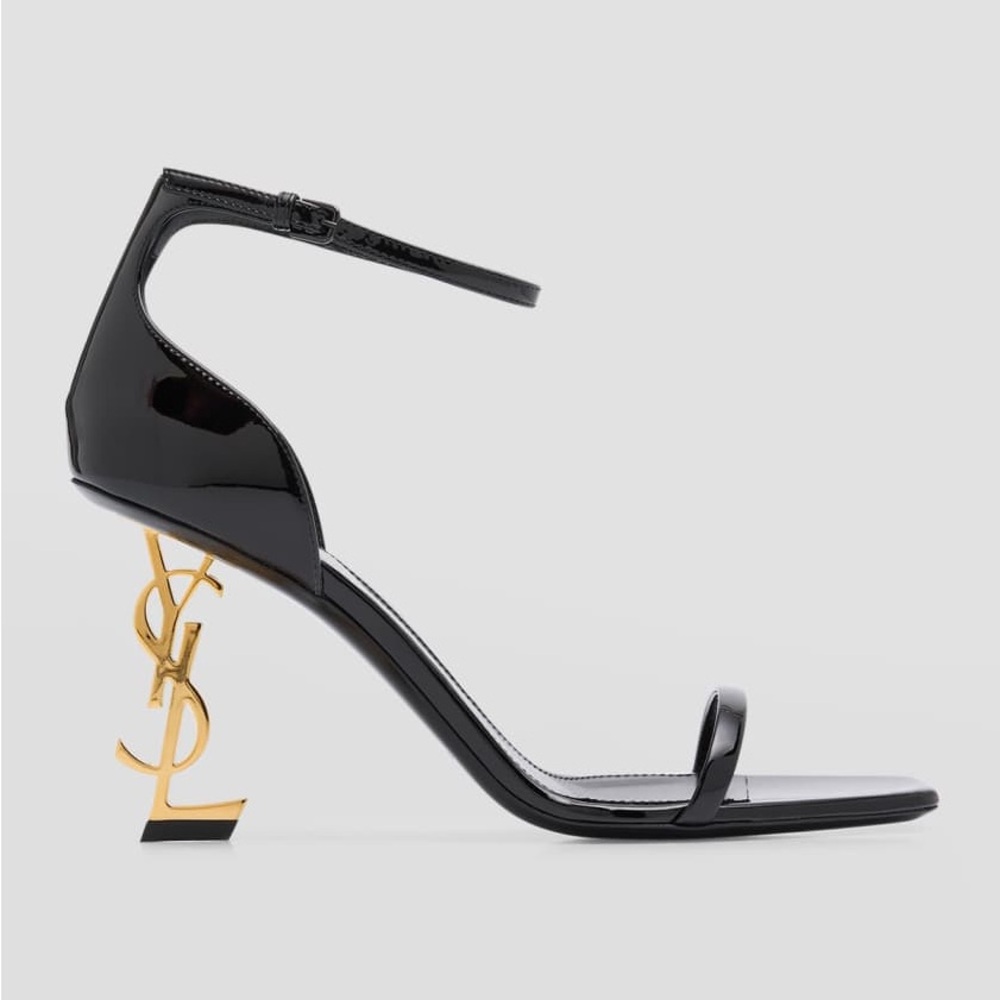 Opyum Patent YSL Ankle-Strap Sandals - Sz 38.5